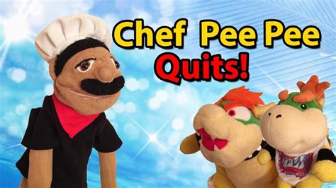 Super mario logan chef pee pee quits - "Chef Pee Pee Quits! Part 4" is the 105th video of SML Movies and the 4th part of Chef Pee Pee Quits! Chef Pee Pee runs out of the bathroom complaining about how disgusting Shrek's crap was in the toilet, as he strips off his shirt. Mario tells him he could possibly get a job at Goodman Enterprises. Chef Pee Pee agrees to get a job there instead of being a plumber. He takes off his overalls ... 